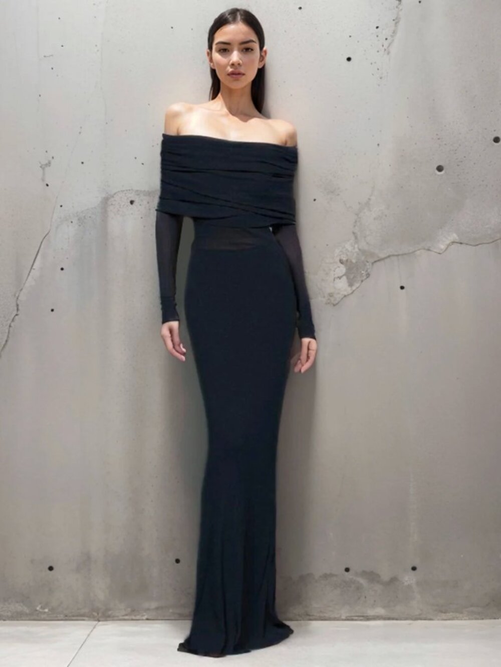 Commense Off The Shoulder Maxi Dress